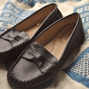 Black loafers